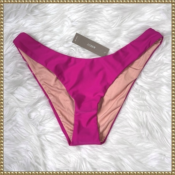 J. Crew Hot Pink Bikini Bottoms - New with Tags - Picture 1 of 8